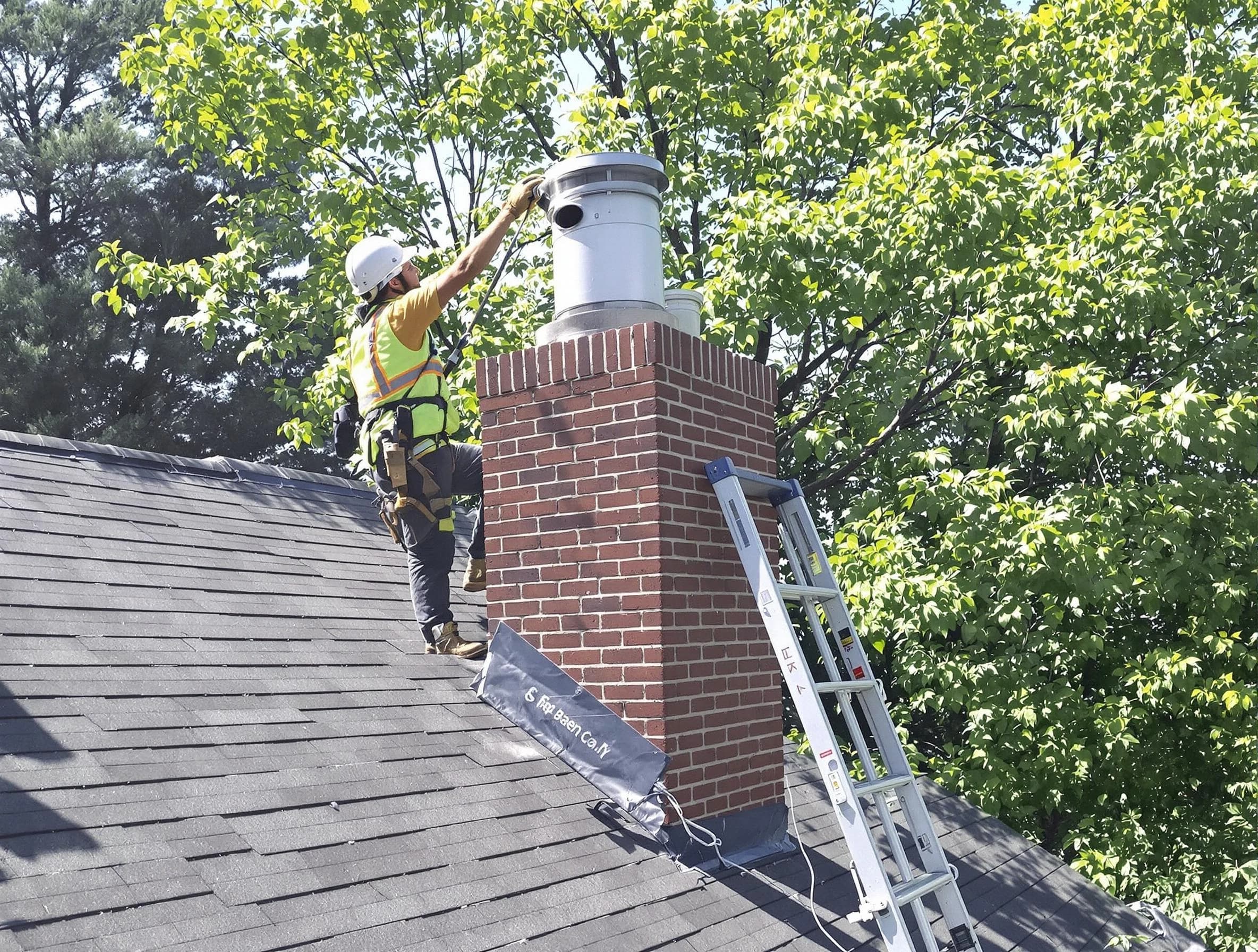 Chimney liner inspection by Waltham Chimney Sweep in Waltham, MA