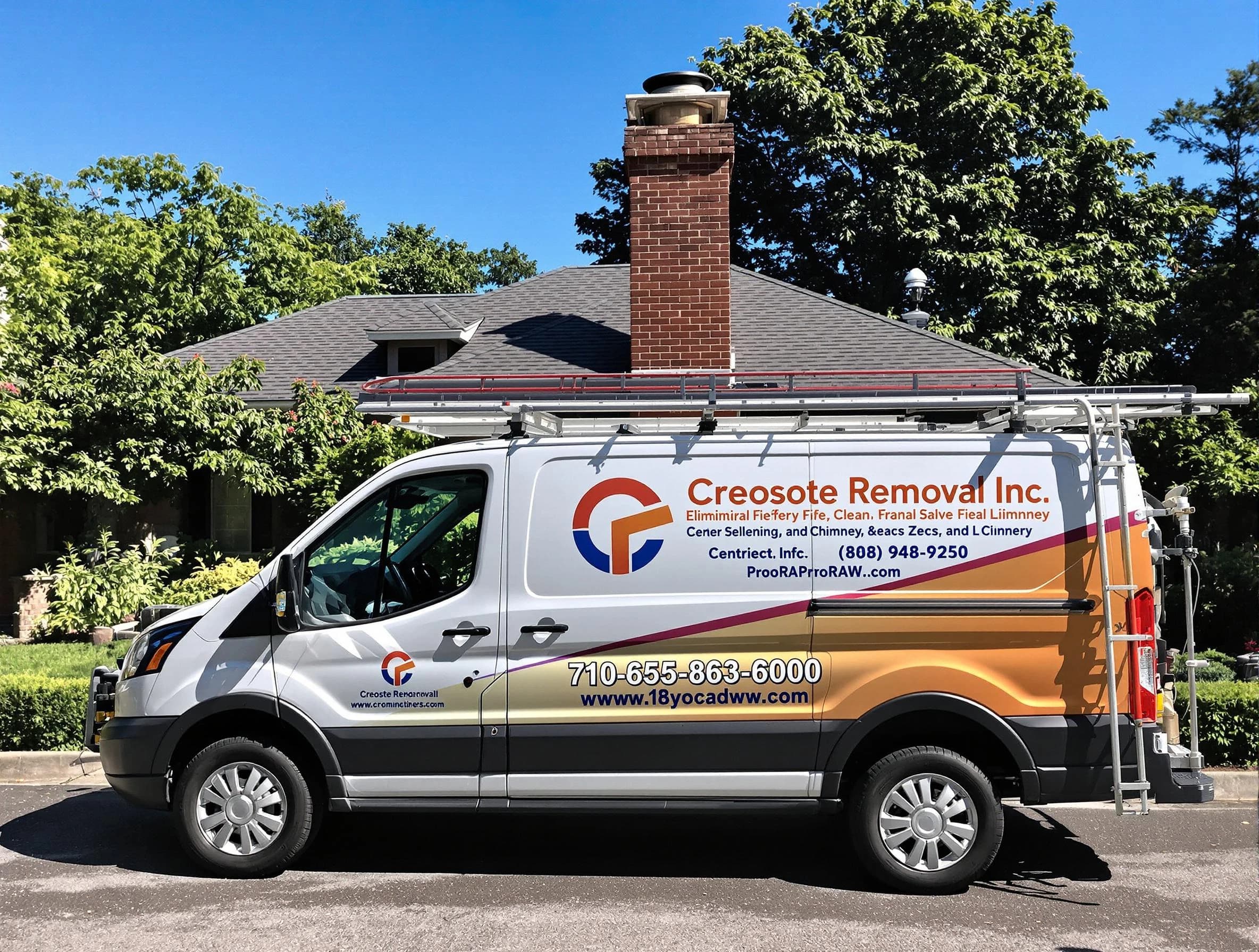 Waltham Chimney Sweep technician removing creosote safely in Waltham, MA