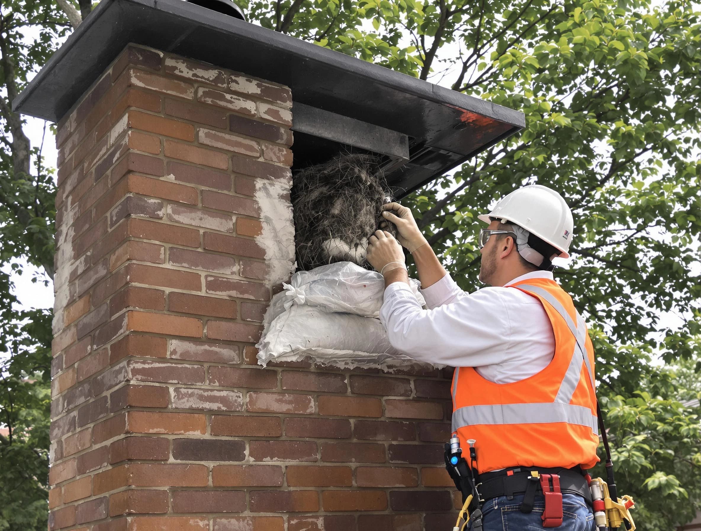 Humane removal of debris and animals by Waltham Chimney Sweep in Waltham, MA