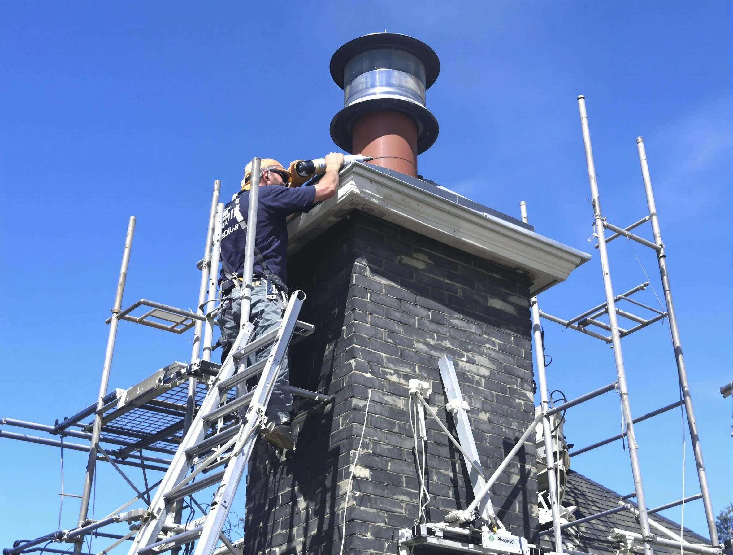Sturdy chimney crown finished by Waltham Chimney Sweep in Waltham, MA