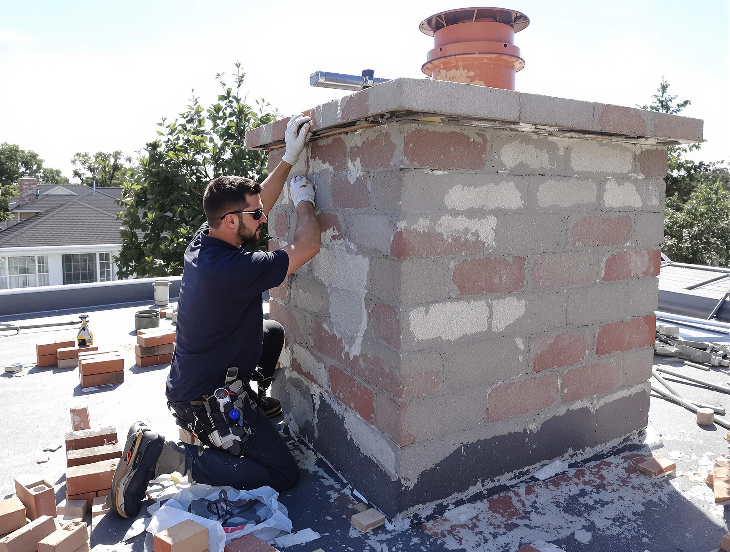 Advanced chimney repair process by Waltham Chimney Sweep in Waltham, MA