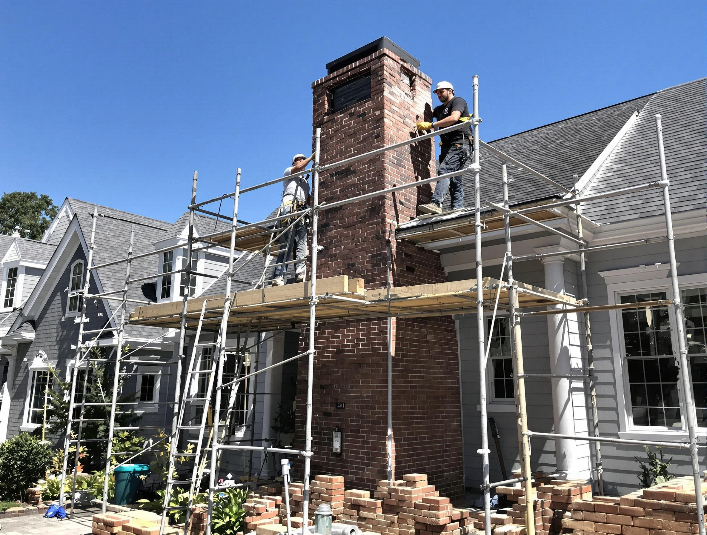 Chimney Rebuilding in Waltham