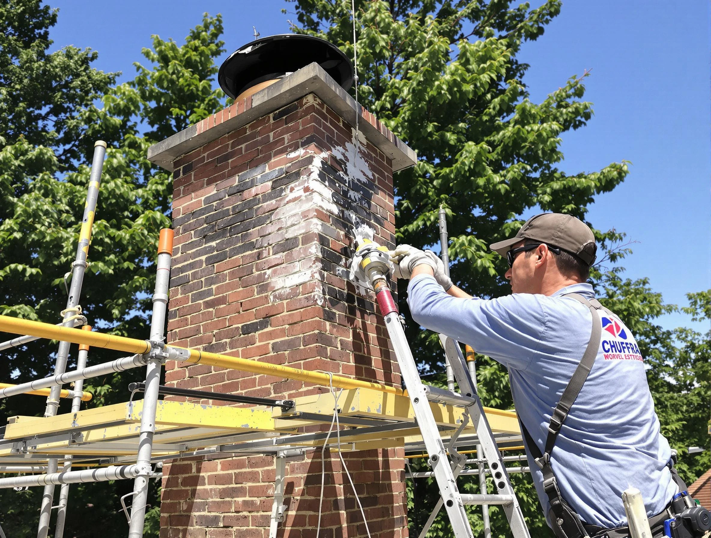 Structural chimney repair by Waltham Chimney Sweep in Waltham, MA